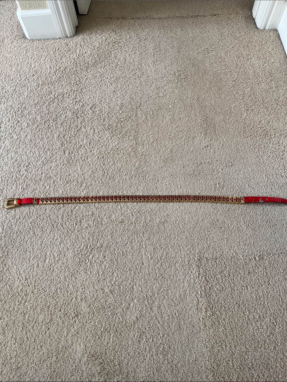 Red/gold belt